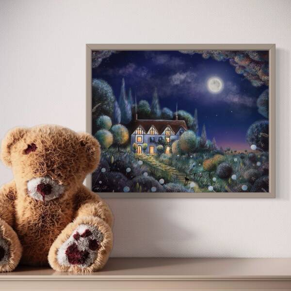 The Enchanted Cottage- Framed Canvas